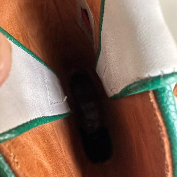 White and pink leather cowboy boots with a boho touch #westernvibes - Picture 7 of 8